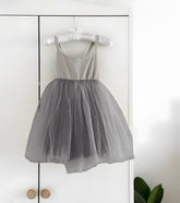 Robe tutu dos nu - gris